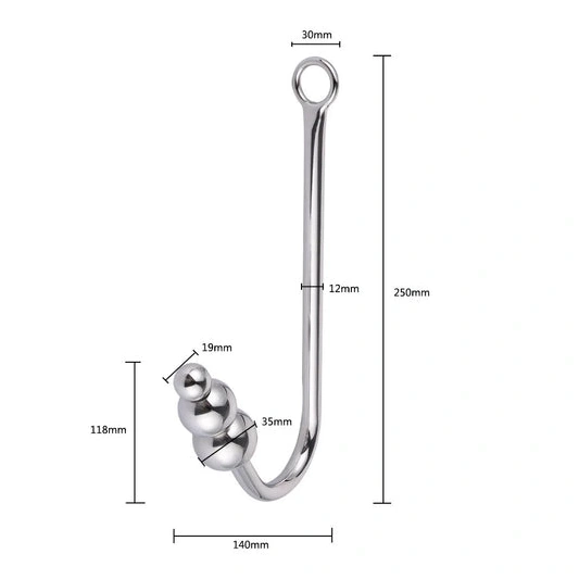 Anal Cuffs Hook 5334 Elegant Beaded Collar with and 0301